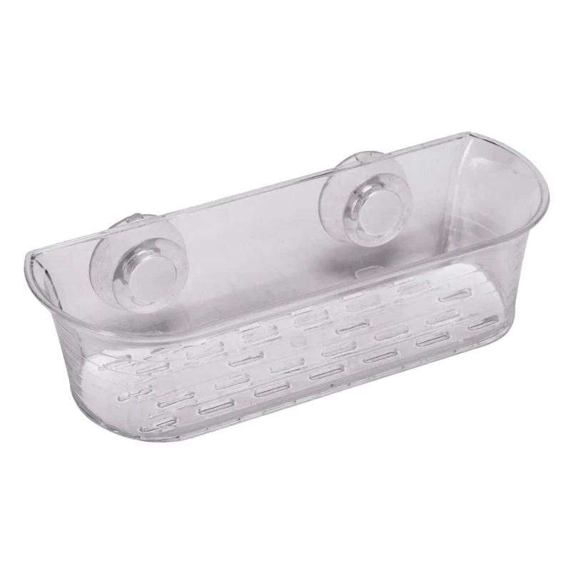 Croydex Press 'N' Lock Long Basket - Clear 4 Croydex Press 'N' Lock Long Basket - Clear - Image 2