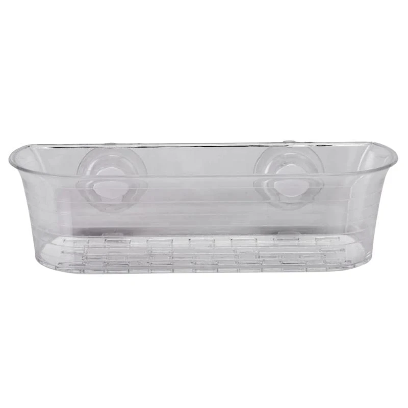 Croydex Press 'N' Lock Long Basket - Clear 3 Croydex Press 'N' Lock Long Basket - Clear
