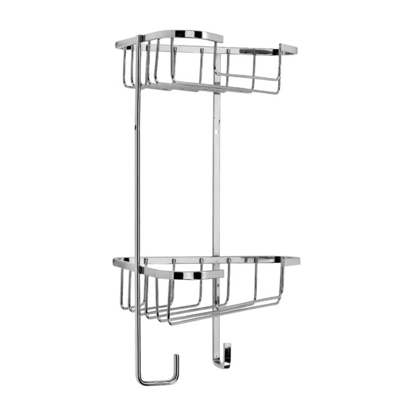 Croydex Rust Free Two Tier Medium Corner Basket - Mild Steel 4 Croydex Rust Free Two Tier Medium Corner Basket - Mild Steel - Image 2