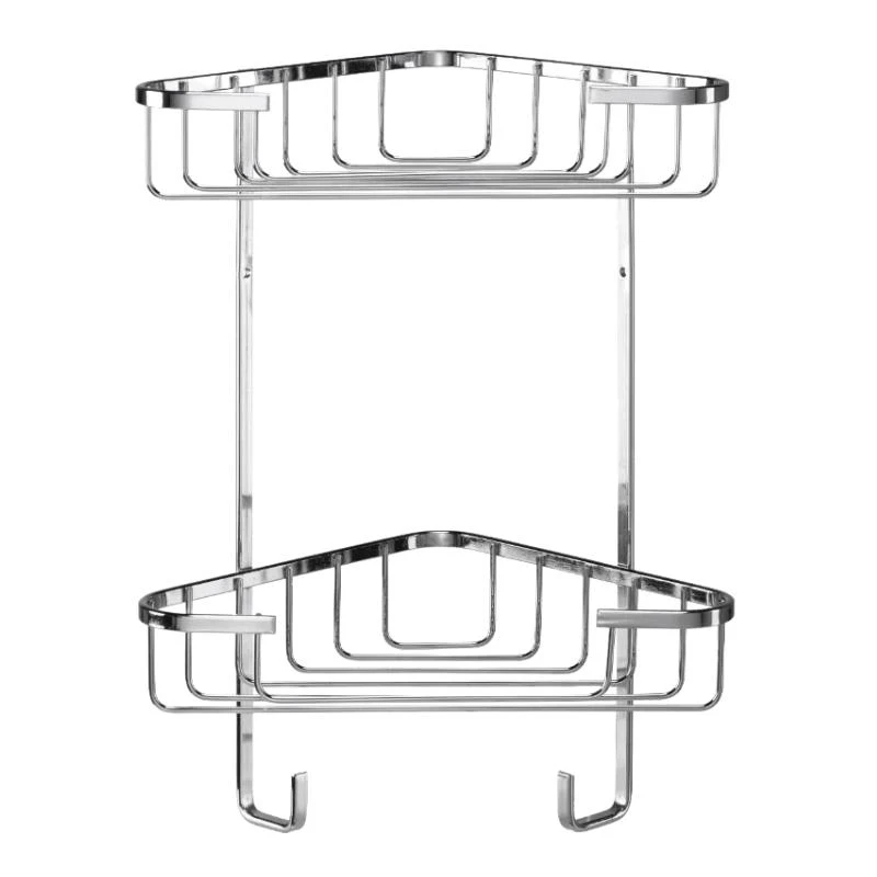 Croydex Rust Free Two Tier Medium Corner Basket - Mild Steel 3 Croydex Rust Free Two Tier Medium Corner Basket - Mild Steel
