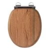 Croydex Rutland Flexi-Fix Toilet Seat - Solid Oak -Home Bathroom Store croydex rutland flexi fix toilet seat solid oak wl602376h