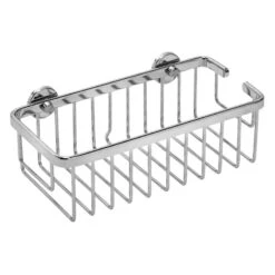 Croydex Slimline Aluminium Cosmetic Basket - Chrome 7 Croydex Slimline Aluminium Cosmetic Basket - Chrome -Home Bathroom Store croydex slimline aluminium cosmetic basket chrome qm780641 1