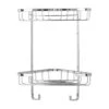Croydex Small Two Tier Corner Basket - Chrome -Home Bathroom Store croydex small two tier corner basket chrome qm260841