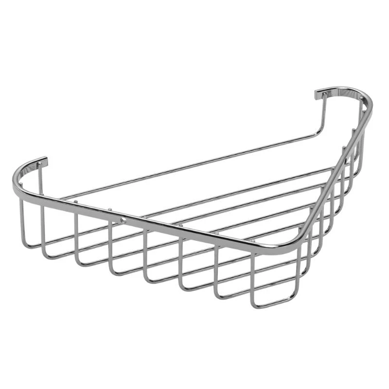 Croydex Stainless Steel Corner Basket - Chrome 4 Croydex Stainless Steel Corner Basket - Chrome - Image 2