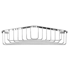Croydex Stainless Steel Corner Basket - Chrome