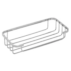 Croydex Stainless Steel Cosmetic Basket - Chrome -Home Bathroom Store croydex stainless steel cosmetic basket chrome qm390641 1