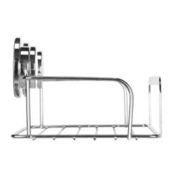 Croydex Stick 'N' Lock Cosmetic Basket - Chrome -Home Bathroom Store croydex stick n lock cosmetic basket chrome qm290641 2