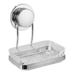 Croydex Stick 'N' Lock Soap Dish And Holder - Chrome 7 Croydex Stick 'N' Lock Soap Dish And Holder - Chrome -Home Bathroom Store croydex stick n lock soap dish and holder chrome qm291941 2