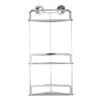 Croydex Stick 'N' Lock Three Tier Corner Basket - Chrome 1 Croydex Stick 'N' Lock Three Tier Corner Basket - Chrome -Home Bathroom Store croydex stick n lock three tier corner basket chrome qm290841