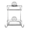 Croydex Stick 'N' Lock Two Tier Compact Basket - Chrome -Home Bathroom Store croydex stick n lock two tier compact basket chrome qm295041