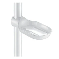 Delabie 25mm And 32mm Clip On Sliding Soap Dish - White