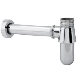 Deva 1.25" Bottle Trap With Wall Extension - Chrome