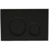 Fluidmaster T-Series Circle Dual Flush ABS Plate - Black -Home Bathroom Store fluidmaster circle dual flush abs plate black p47 0190 0240