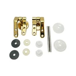 Fluidmaster Toilet Seat Hinges - Gold -Home Bathroom Store fluidmaster toilet seat hinges gold bq0061 1