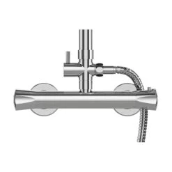 Gainsborough Round Dual Outlet Bar Mixer Shower - Chrome -Home Bathroom Store gainsborough round dual outlet bar mixer shower chrome gdre 2