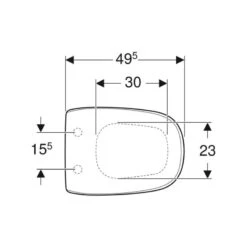 Geberit Citterio Toilet Seat - White -Home Bathroom Store geberit citterio toilet seat white 500.540.01.1 1