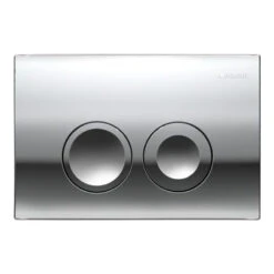 Geberit Delta21 Dual Flush Plate - Bright Chrome