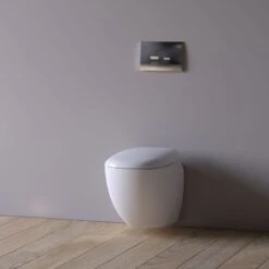 Geberit Delta35 Dual Flush Plate - Gloss Chrome -Home Bathroom Store geberit delta35 dual flush plate gloss chrome 115.135.21.5 1