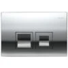 Geberit Delta35 Dual Flush Plate - Gloss Chrome -Home Bathroom Store geberit delta35 dual flush plate gloss chrome 115.135.21.5