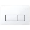 Geberit Delta50 Dual Flush Plate - White -Home Bathroom Store geberit delta50 dual flush plate white 115.105.11.5