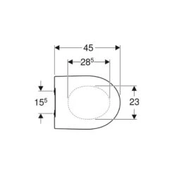 Geberit ICon Toilet Seat - Slim Design - White -Home Bathroom Store geberit icon toilet seat slim design white 574950000 1
