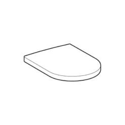 Geberit ICon Toilet Seat - White -Home Bathroom Store geberit icon toilet seat white 574130000 1