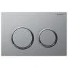 Geberit Kappa21 Dual Flush Plate - Matt/bright Chrome