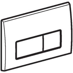 Geberit Kappa50 Dual Flush Plate - Alpine White -Home Bathroom Store geberit kappa50 dual flush plate alpine white 115.260.11.1 3