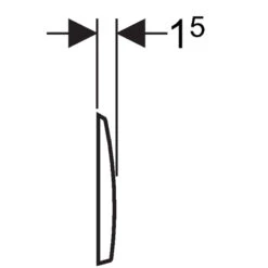 Geberit Kappa50 Dual Flush Plate - Polished Bright Chrome -Home Bathroom Store geberit kappa50 dual flush plate bright chrome 115.260.21.1 2