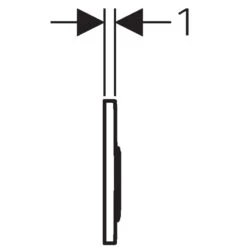 Geberit Omega 20 Dual Flush Plate - White/bright Chrome -Home Bathroom Store geberit omega 20 dual flush plate white bright chrome 115.085.kj .1 2