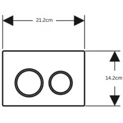Geberit Omega20 Dual Flush Plate - Chrome -Home Bathroom Store geberit omega20 dual flush plate chrome 115.085.jq .1 2
