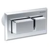 Geberit Pneumatic Dual Flush Plate - Square Design Protruding - Gloss Chrome