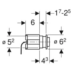 Geberit Pneumatic Single Flush Button- Brushed Chrome -Home Bathroom Store geberit pneumatic single flush button brushed chrome 115.114.fw .1 1