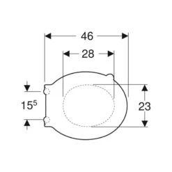 Geberit Selnova Comfort Toilet Seat - White -Home Bathroom Store geberit selnova comfort toilet seat white 500.133.00.1 1