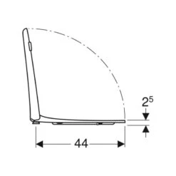 Geberit Selnova Comfort Toilet Seat - White -Home Bathroom Store geberit selnova comfort toilet seat white 500.133.00.1 2