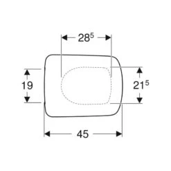 Geberit Selnova Compact Square Toilet Seat - White -Home Bathroom Store geberit selnova compact square toilet seat white 501.929.01.1 1