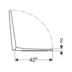 Geberit Selnova Compact Square Toilet Seat - White -Home Bathroom Store geberit selnova compact square toilet seat white 501.929.01.1 2
