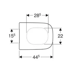 Geberit Selnova Square Toilet Seat - White -Home Bathroom Store geberit selnova square toilet seat white 501.556.01.1 1