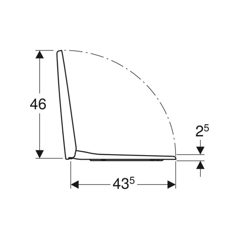 Geberit Selnova Toilet Seat - White 5 Geberit Selnova Toilet Seat - White - Image 3