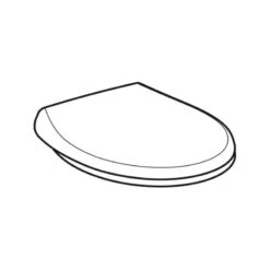 Geberit Selnova Family Toilet Seat - White -Home Bathroom Store geberit selnova toilet seat white 500.339.01.1 1