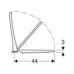 Geberit Selnova Family Toilet Seat - White -Home Bathroom Store geberit selnova toilet seat white 500.339.01.1 3