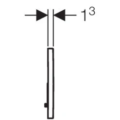 Geberit Sigma01 Dual Flush Plate - Alpine White -Home Bathroom Store geberit sigma01 dual flush plate alpine white 115.770.11.5 2