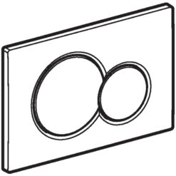 Geberit Sigma01 Dual Flush Plate - Bright Chrome -Home Bathroom Store geberit sigma01 dual flush plate bright chrome 115.770.21.5 3