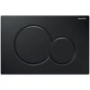 Geberit Sigma01 Dual Flush Plate - Jet Black -Home Bathroom Store geberit sigma01 dual flush plate jet black 115.770.dw .5
