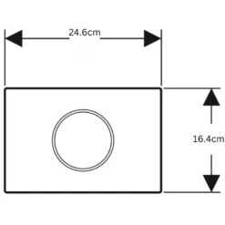 Geberit Sigma10 Automatic/Touchless Dual Flush Plate - Mains Operation - Black / Chrome -Home Bathroom Store geberit sigma10 automatic touchless dual flush plate mains operation black chrome 115.907.km .6 1