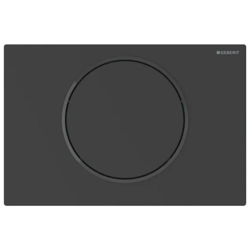 Geberit Sigma10 Electronic Single Flush Plate - Battery Operation With Bluetooth - Matt Black 3 Geberit Sigma10 Electronic Single Flush Plate - Battery Operation With Bluetooth - Matt Black