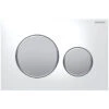 Geberit Sigma20 Dual Flush Plate - White/matt Chrome -Home Bathroom Store geberit sigma20 dual flush plate white matt chrome 115.882.kl .1
