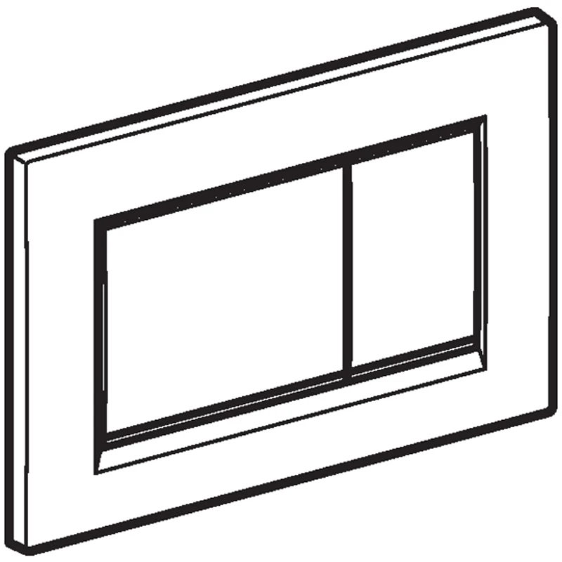 Geberit Sigma30 Dual Flush Plate - Polished Chrome/matt Edge Detail 6 Geberit Sigma30 Dual Flush Plate - Polished Chrome/matt Edge Detail - Image 4