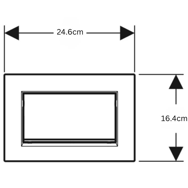 Geberit Sigma30 Stop-And-Go Flush Plate - Matt Black / Chrome 4 Geberit Sigma30 Stop-And-Go Flush Plate - Matt Black / Chrome - Image 2