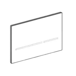 Geberit Sigma80 Dual Flush Plate - Reflective Glass
